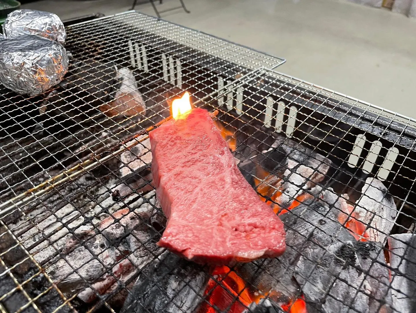 彦根の居酒屋でBBQ