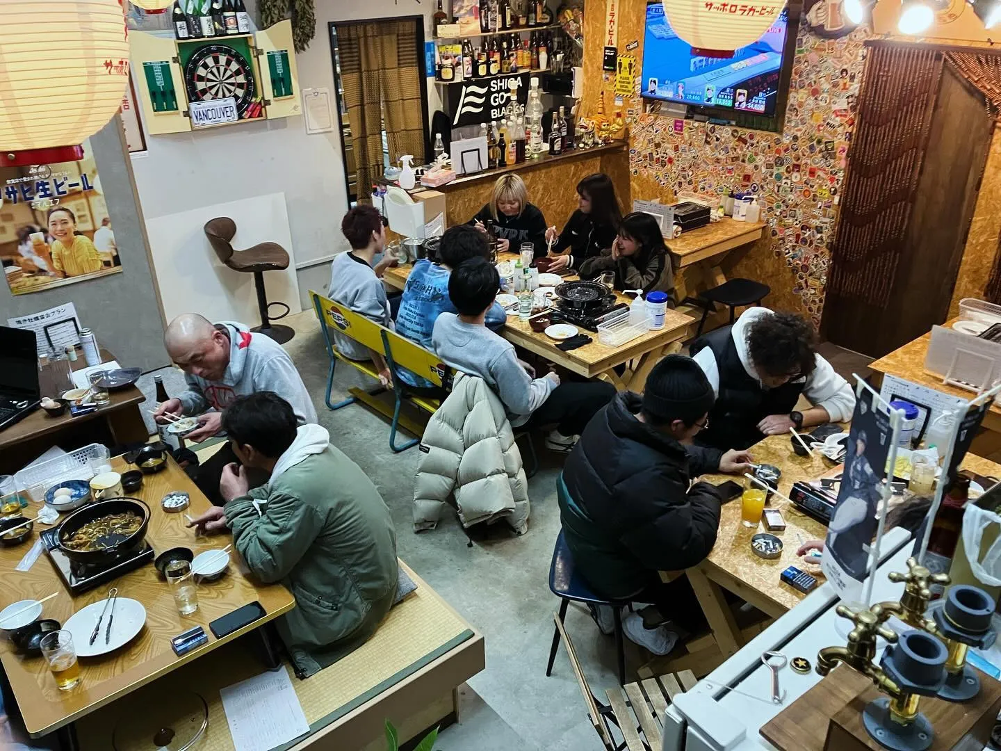 彦根の牡蠣小屋居酒屋